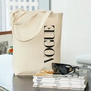 Vogue 2026 Classic Canvas Tote Bag